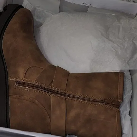 DOLCE VITA FAUX SHEARLING LINED LUG SOLE BOOT